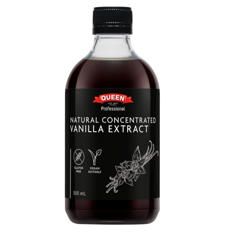 Natural Concentrated Vanilla Extract 500 mL Queen Professional