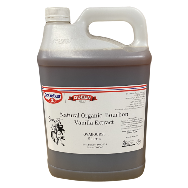 Natural Organic Bourbon Vanilla Extract 5 L Queen Professional