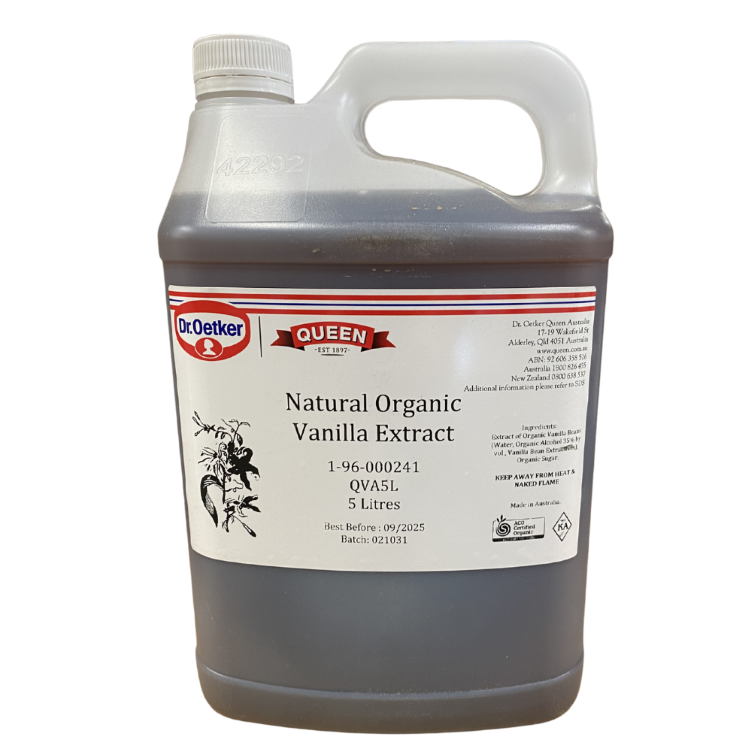 Natural Organic Vanilla Extract 5 L Queen Professional