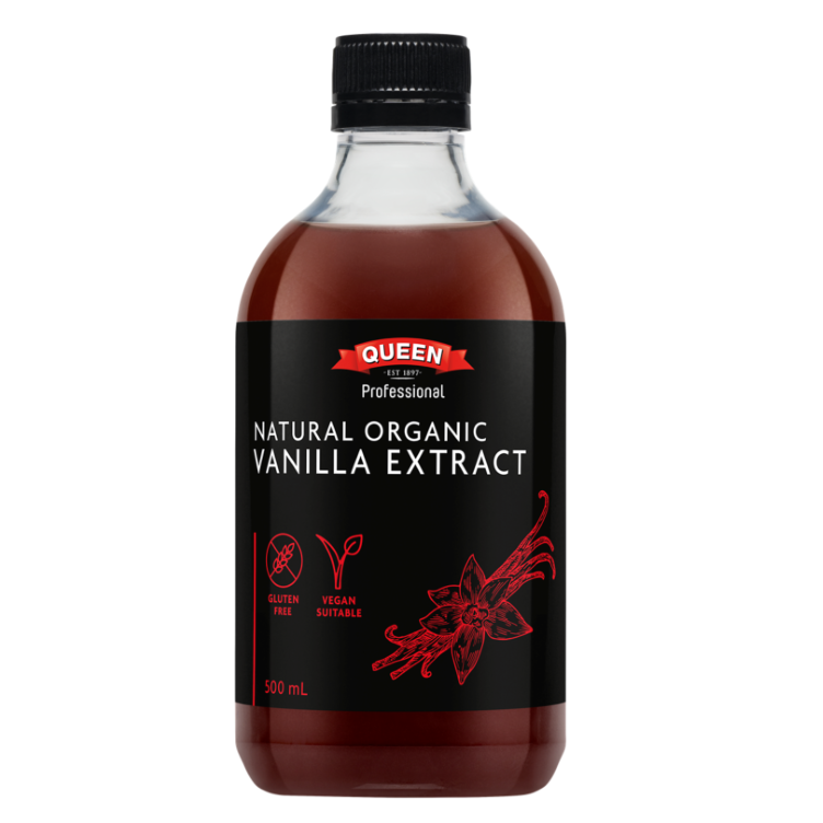 Natural Organic Vanilla Extract 500 mL Queen Professional